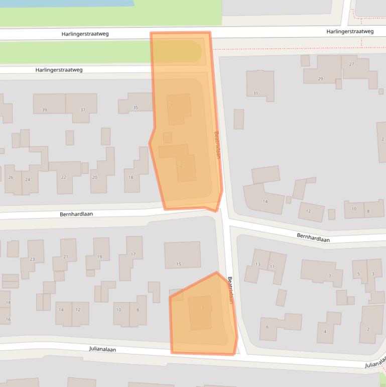 Kaart van postcodegebied 8872NP.