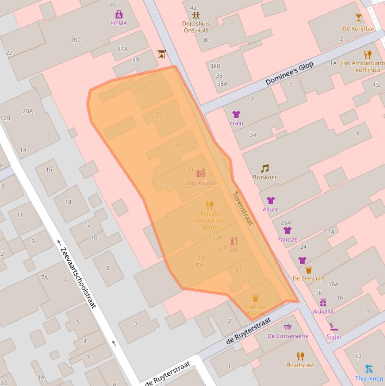 Kaart van postcodegebied 8881BG.