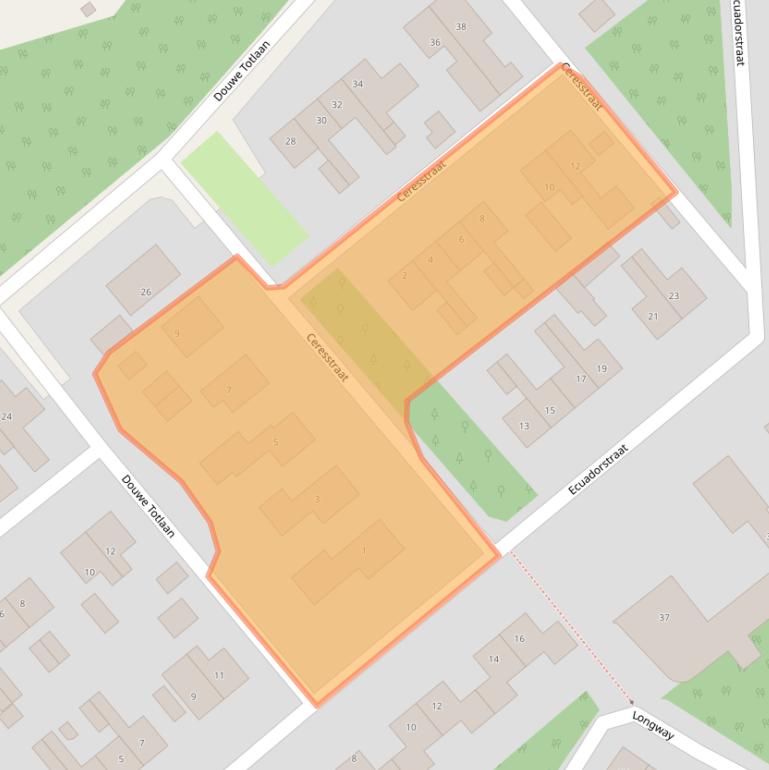 Kaart van postcodegebied 8881EA.