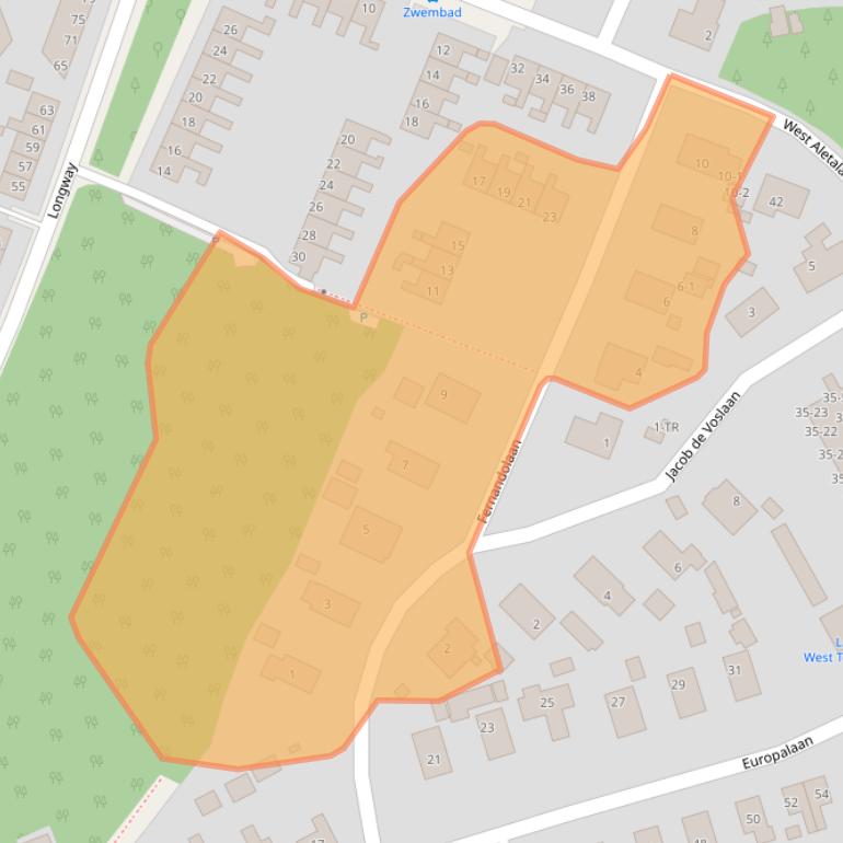 Kaart van postcodegebied 8881EM.