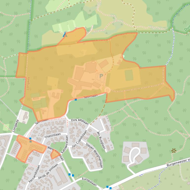 Kaart van postcodegebied 8881EP.