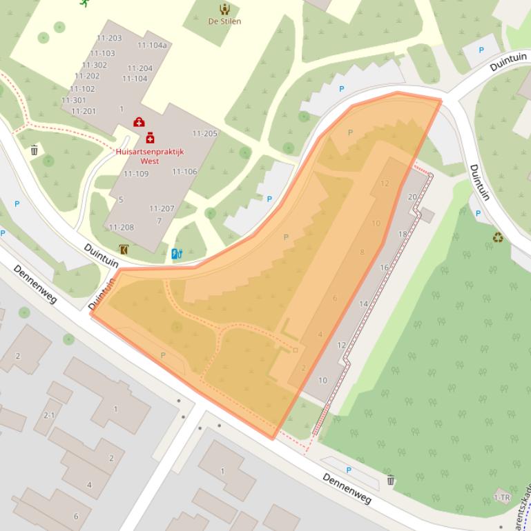 Kaart van postcodegebied 8881GC.