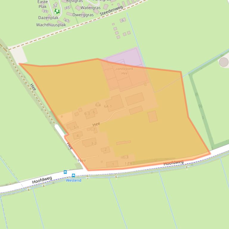 Kaart van postcodegebied 8882HC.