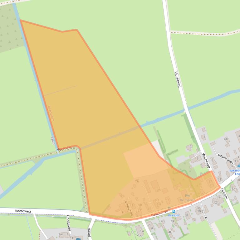 Kaart van postcodegebied 8884HG.