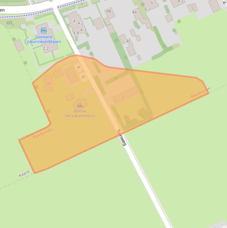 Kaart van postcodegebied 8884HK.