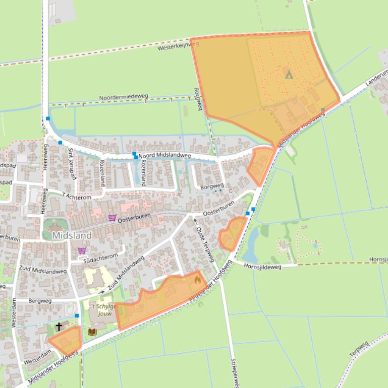 Kaart van postcodegebied 8891GG.