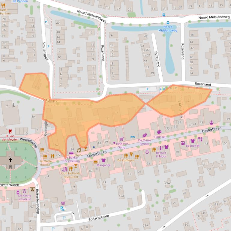 Kaart van postcodegebied 8891GR.