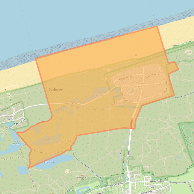Kaart van postcodegebied 8891HV.