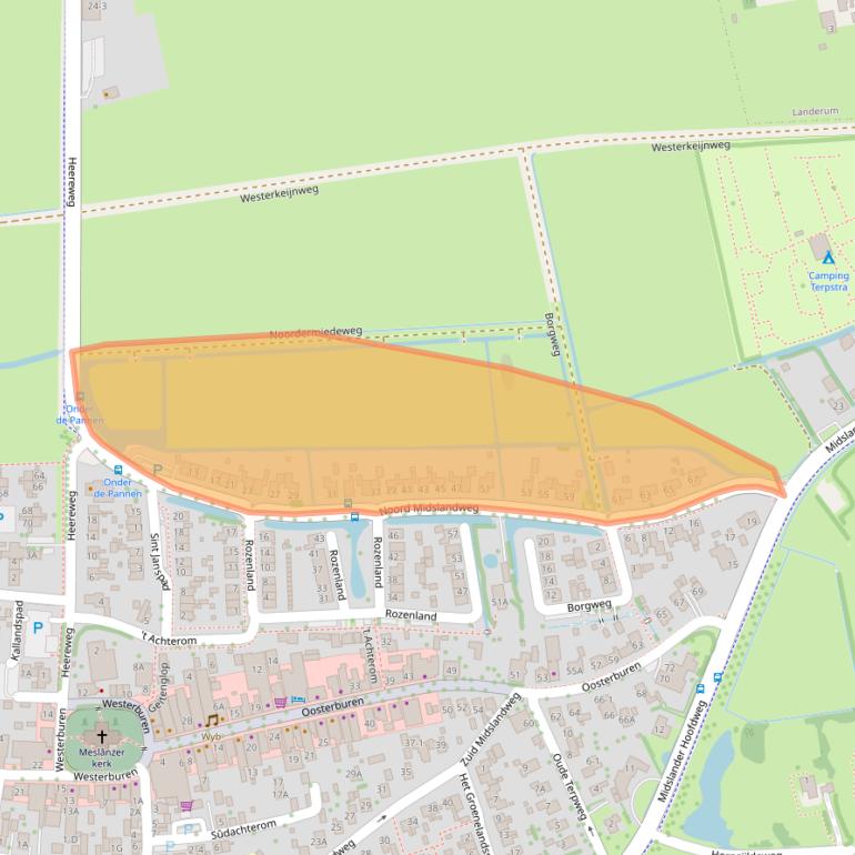 Kaart van postcodegebied 8891JG.