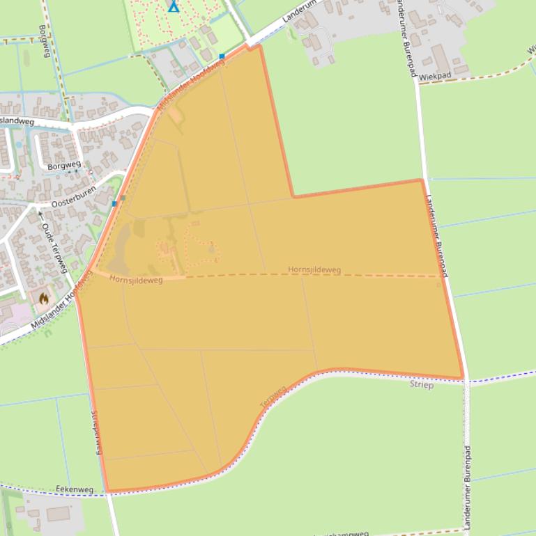 Kaart van postcodegebied 8891JJ.