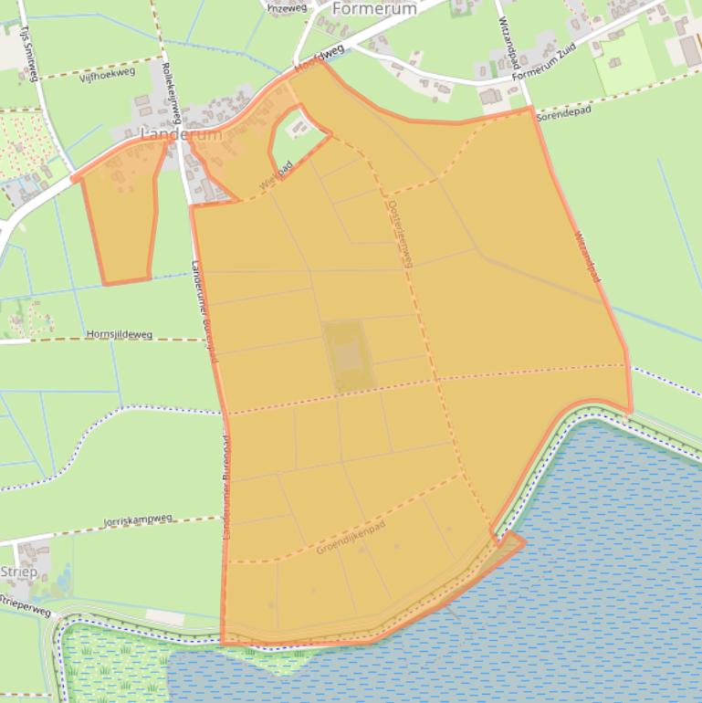 Kaart van postcodegebied 8893GZ.