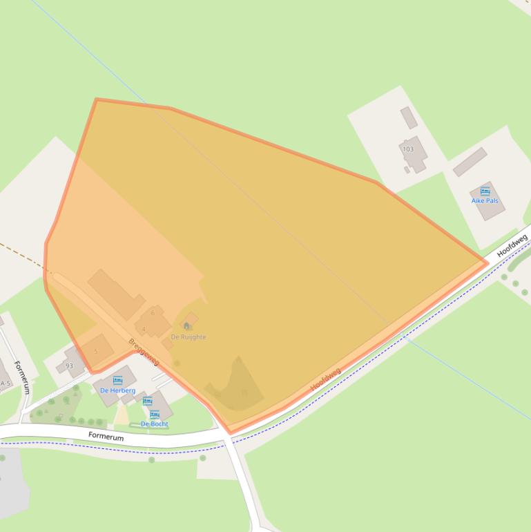 Kaart van postcodegebied 8894KZ.