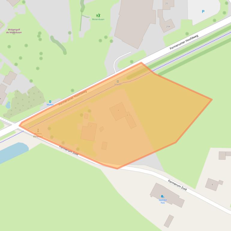 Kaart van postcodegebied 8894LD.