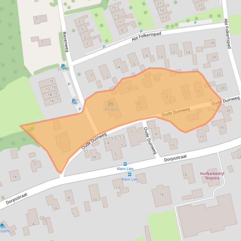 Kaart van postcodegebied 8896JN.