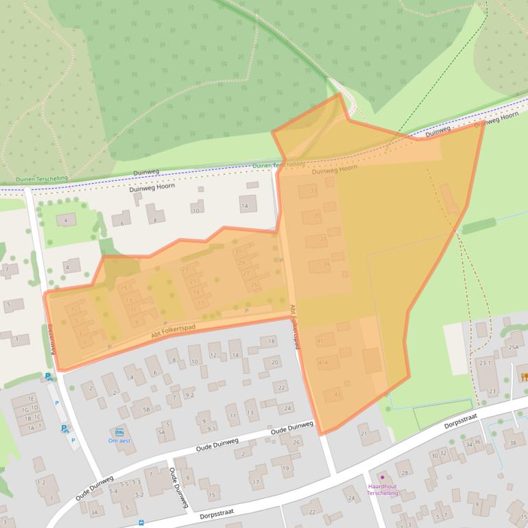 Kaart van postcodegebied 8896JR.