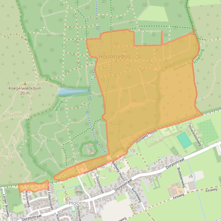 Kaart van postcodegebied 8896KK.