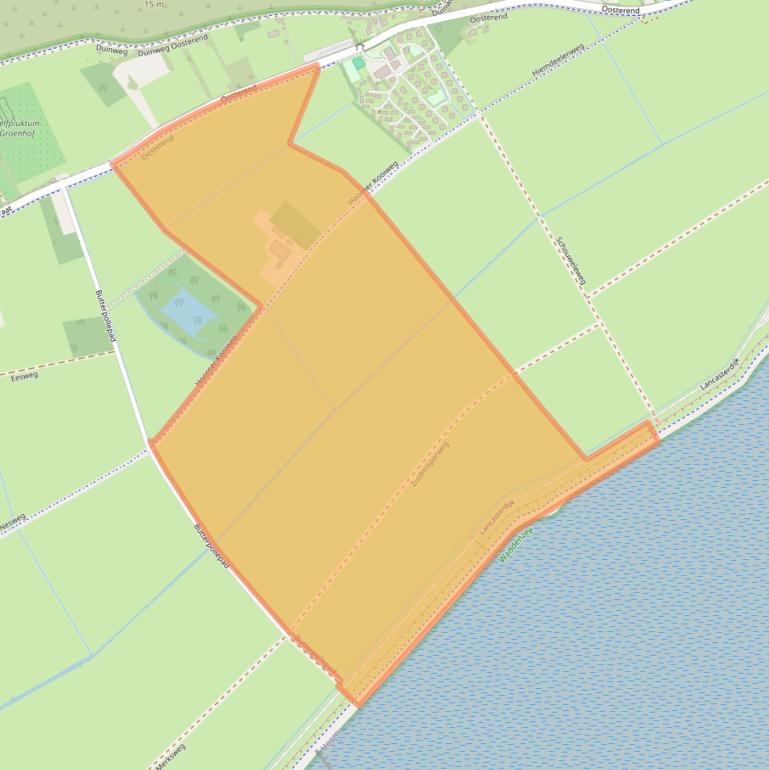 Kaart van postcodegebied 8897HA.