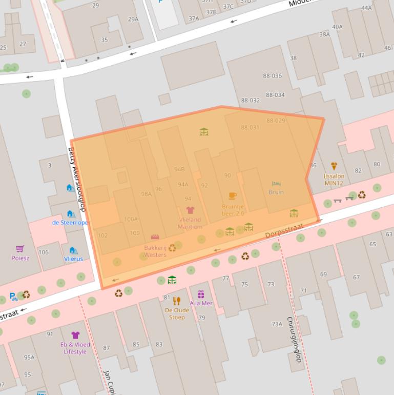 Kaart van postcodegebied 8899AL.