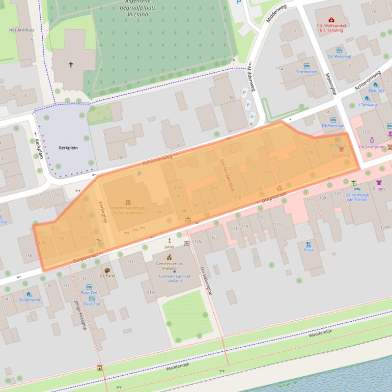 Kaart van postcodegebied 8899AN.