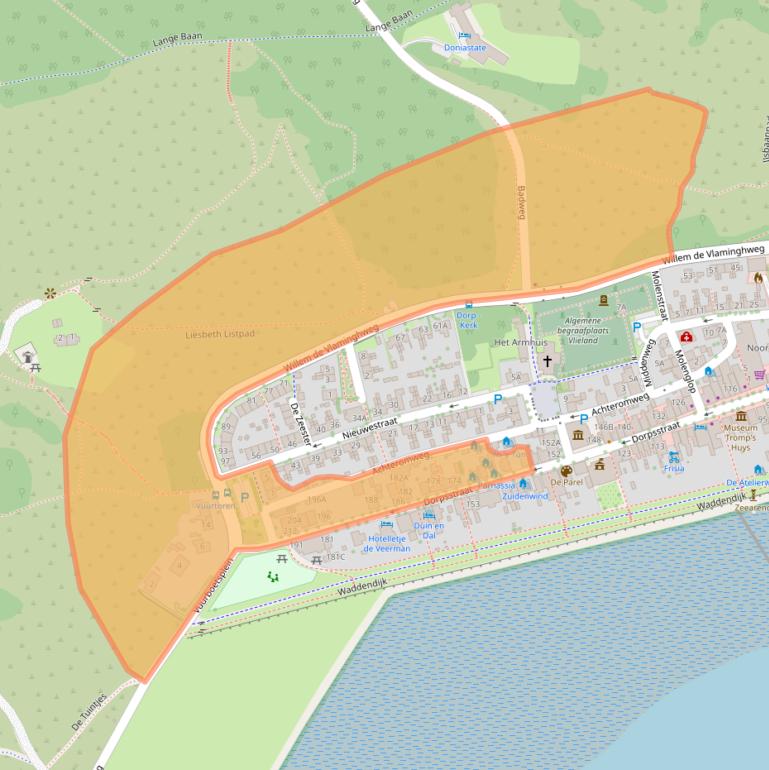 Kaart van postcodegebied 8899AP.