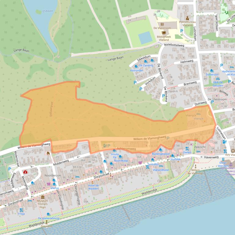 Kaart van postcodegebied 8899AV.