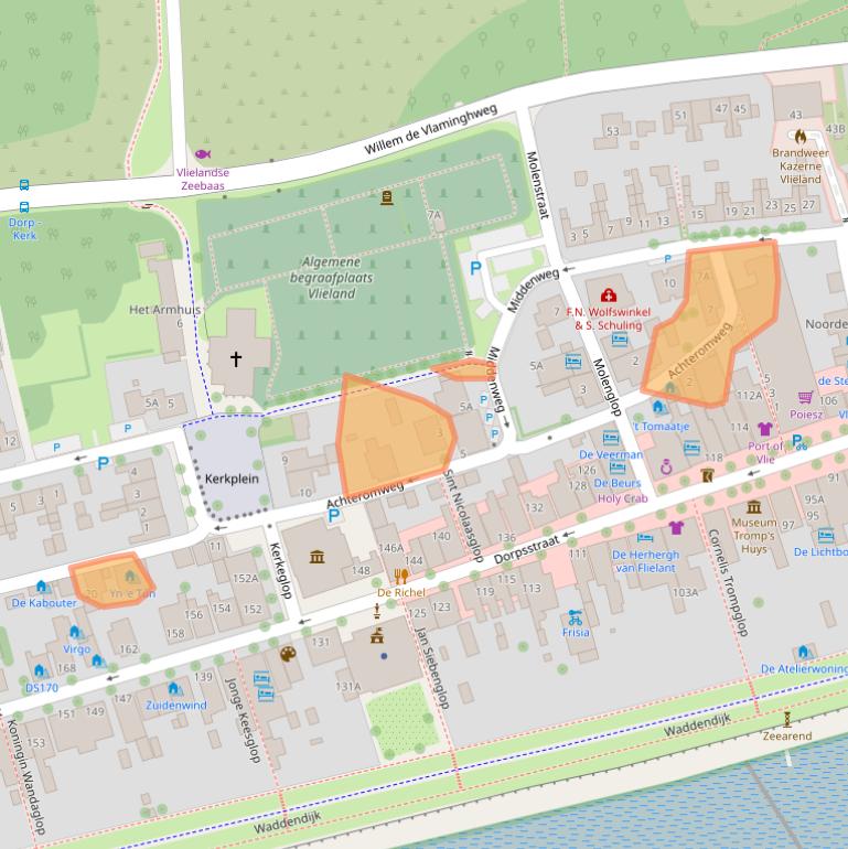 Kaart van postcodegebied 8899AX.
