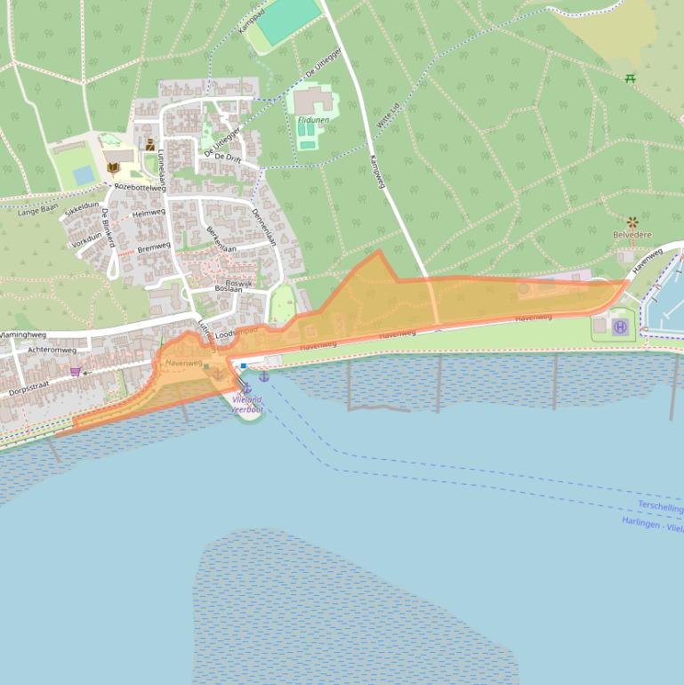 Kaart van postcodegebied 8899BB.