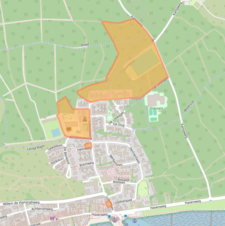 Kaart van postcodegebied 8899BD.