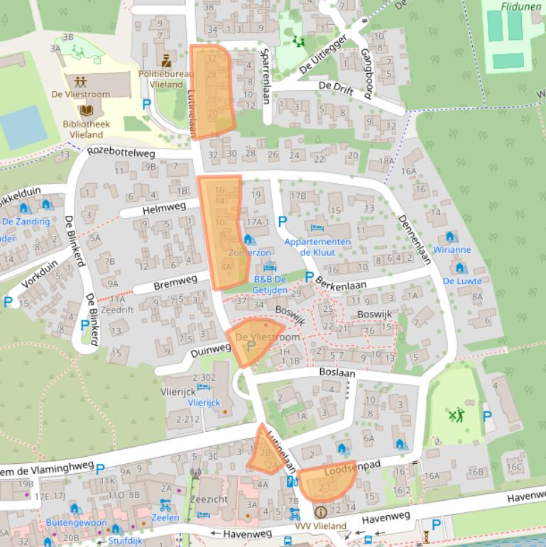 Kaart van postcodegebied 8899BE.