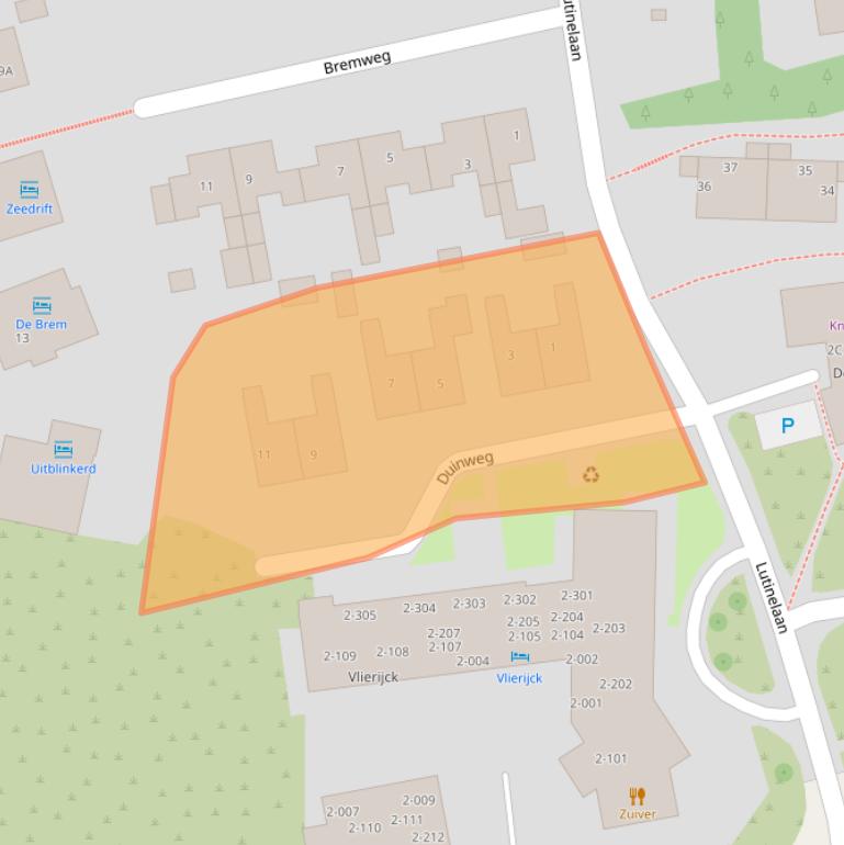 Kaart van postcodegebied 8899BK.