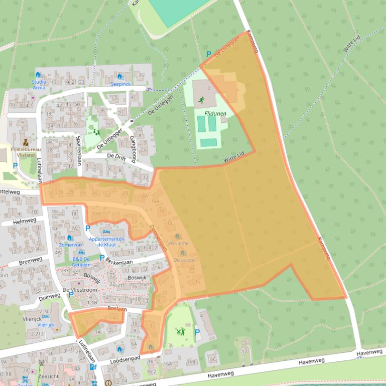 Kaart van postcodegebied 8899BN.