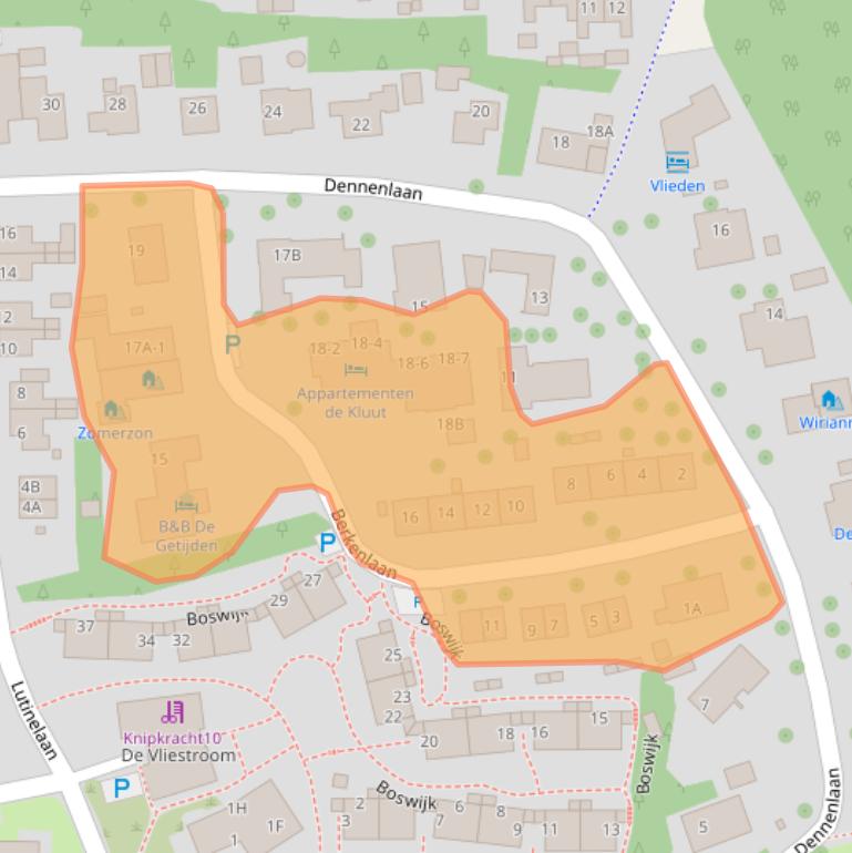 Kaart van postcodegebied 8899BP.