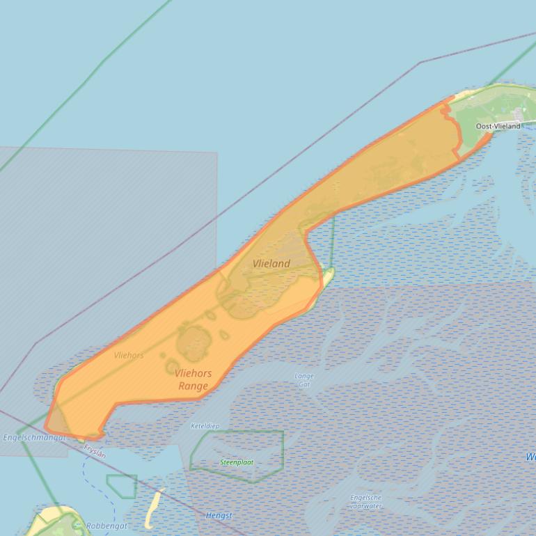Kaart van postcodegebied 8899BZ.