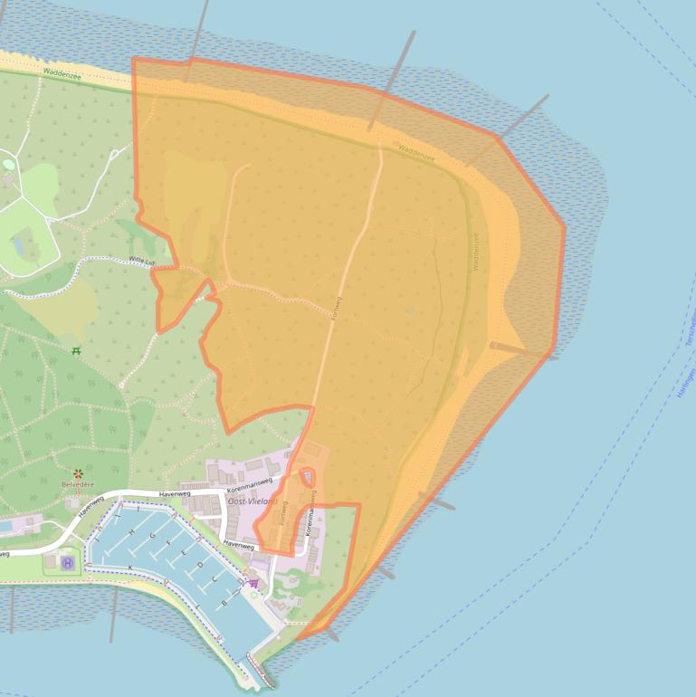 Kaart van postcodegebied 8899CC.