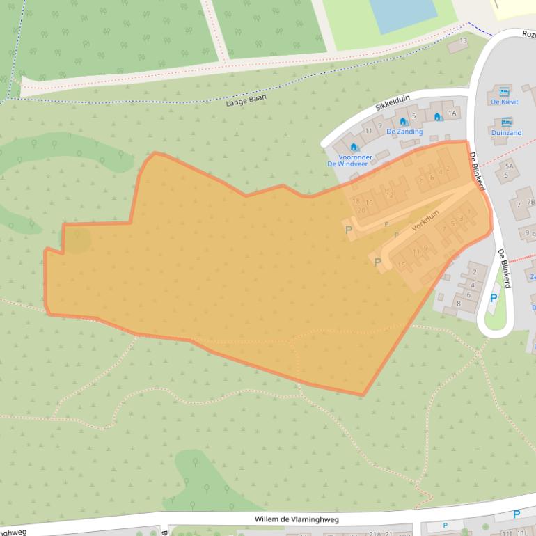 Kaart van postcodegebied 8899CH.