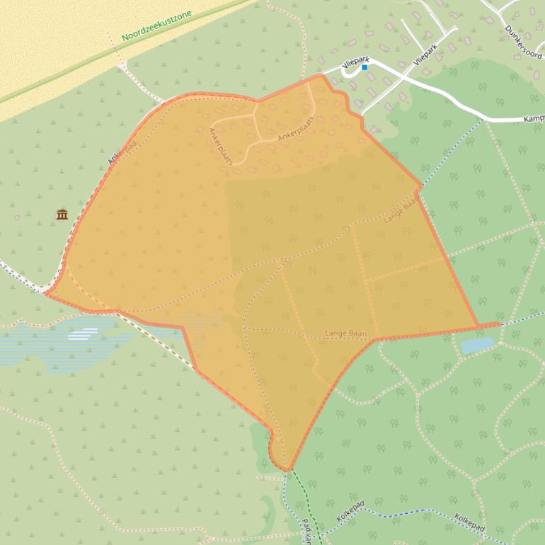 Kaart van postcodegebied 8899KA.