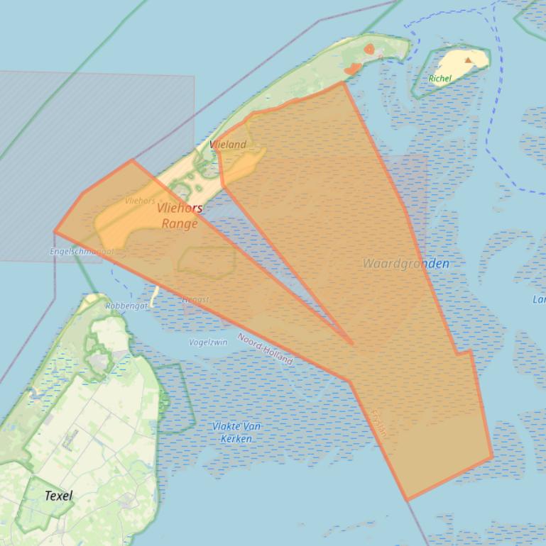 Kaart van postcodegebied 8899ZN.