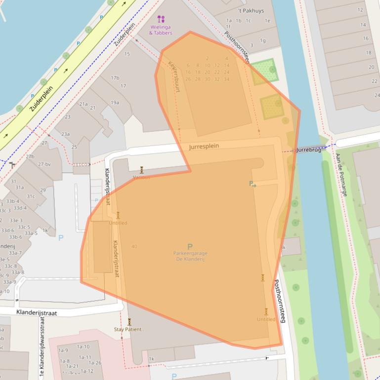 Kaart van postcodegebied 8911AT.