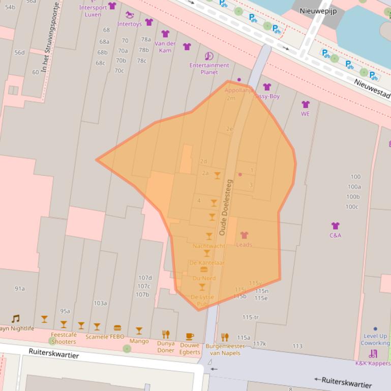 Kaart van postcodegebied 8911CA.
