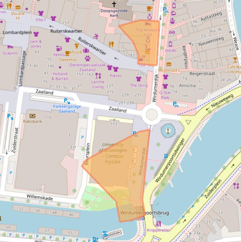 Kaart van postcodegebied 8911CE.