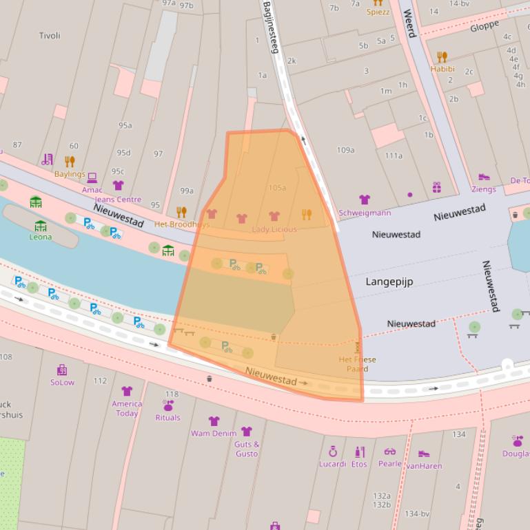Kaart van postcodegebied 8911CM.