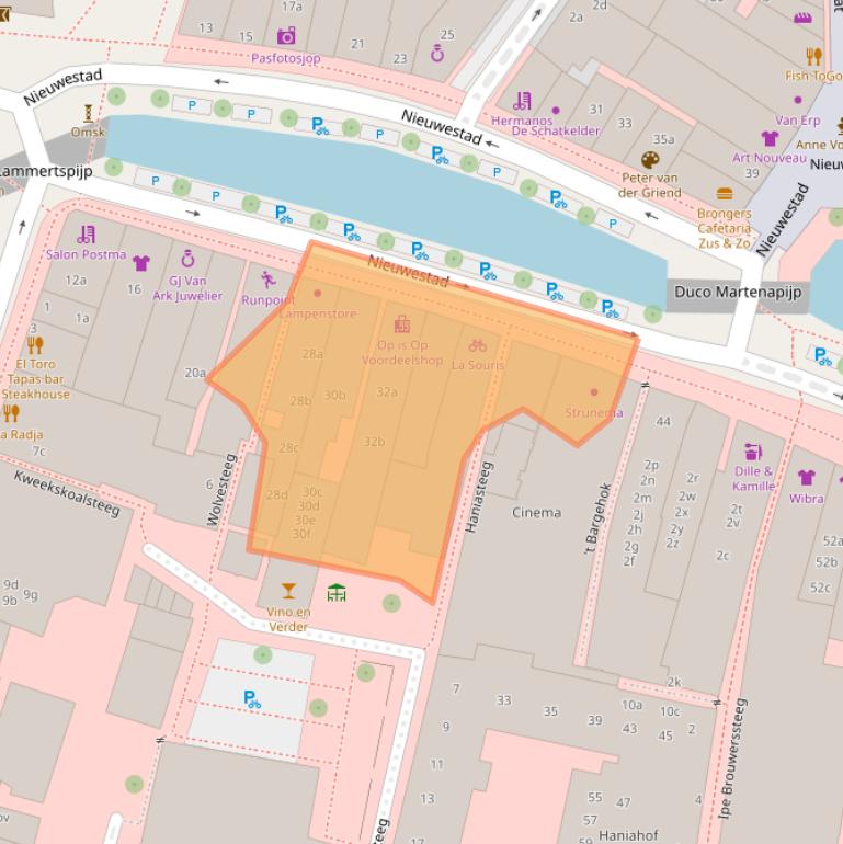 Kaart van postcodegebied 8911CT.