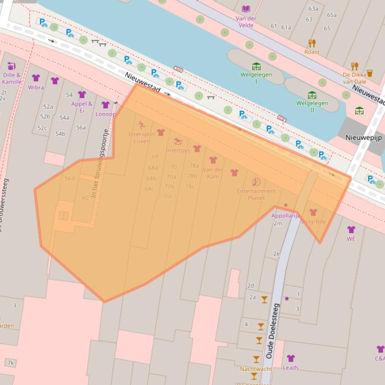 Kaart van postcodegebied 8911CW.