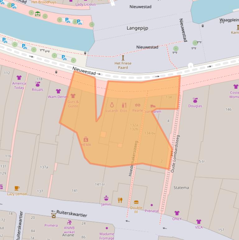 Kaart van postcodegebied 8911DA.