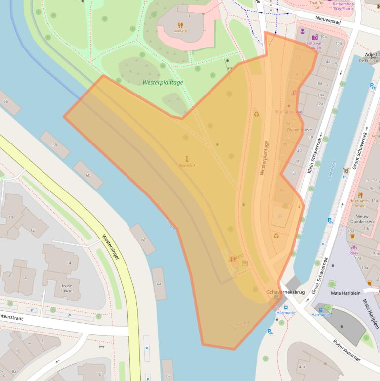 Kaart van postcodegebied 8911DC.