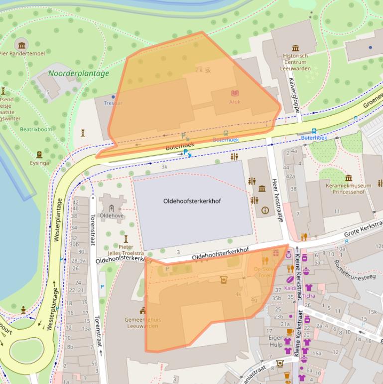 Kaart van postcodegebied 8911DH.