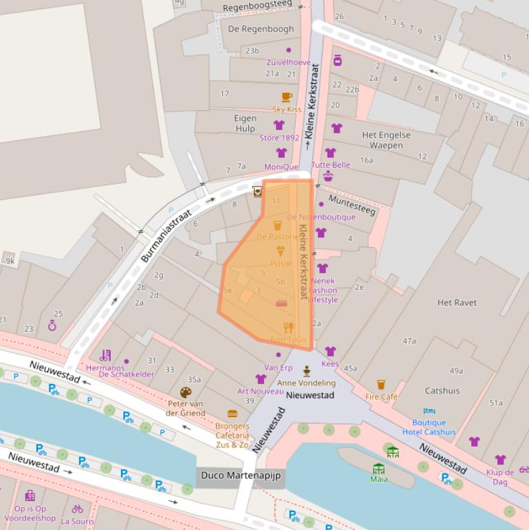 Kaart van postcodegebied 8911DK.