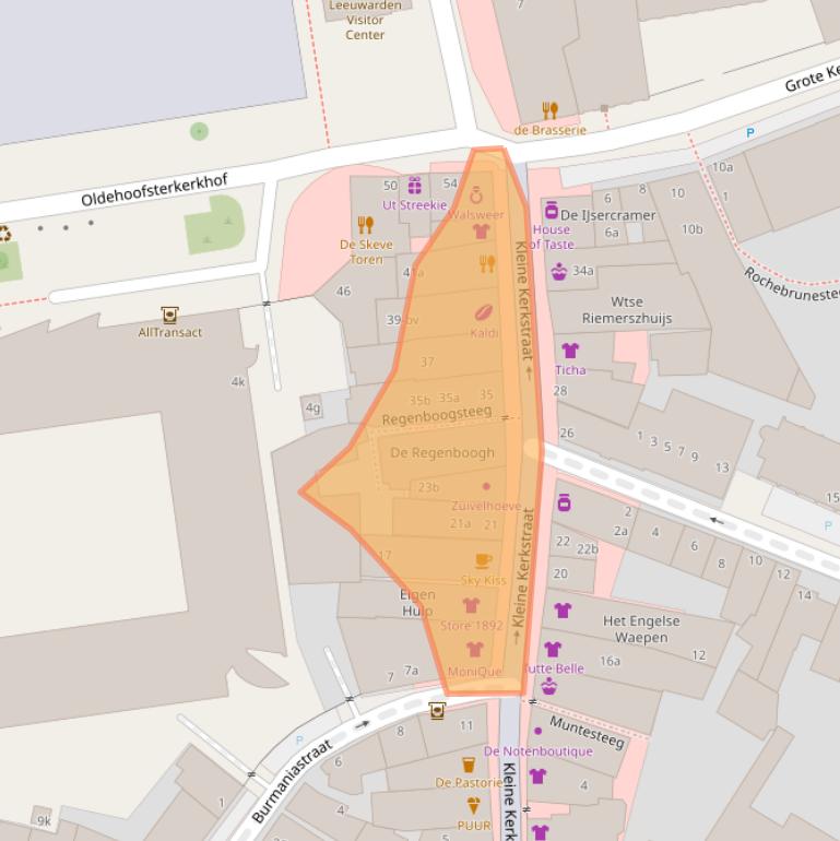 Kaart van postcodegebied 8911DL.