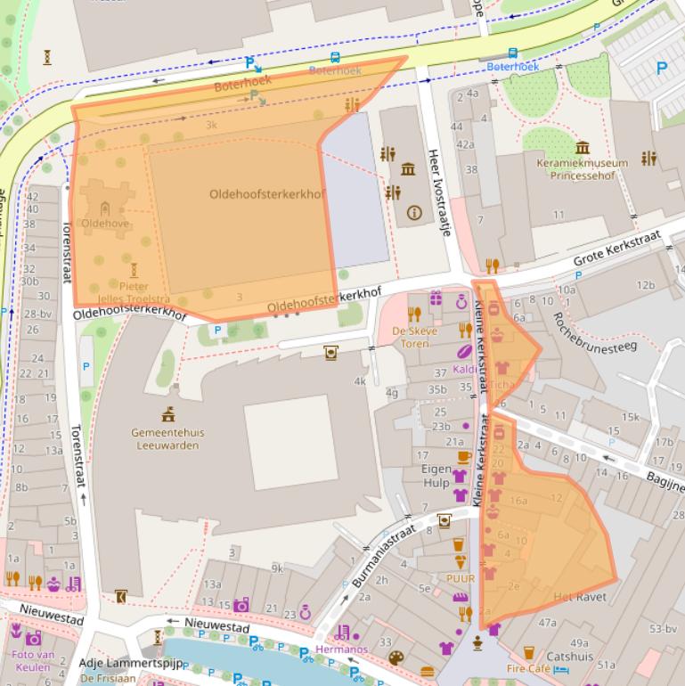 Kaart van postcodegebied 8911DM.