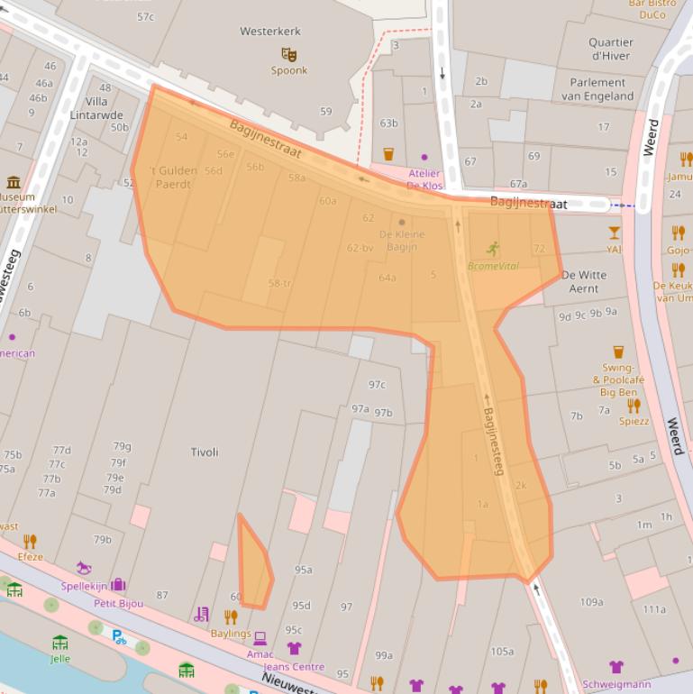 Kaart van postcodegebied 8911DS.